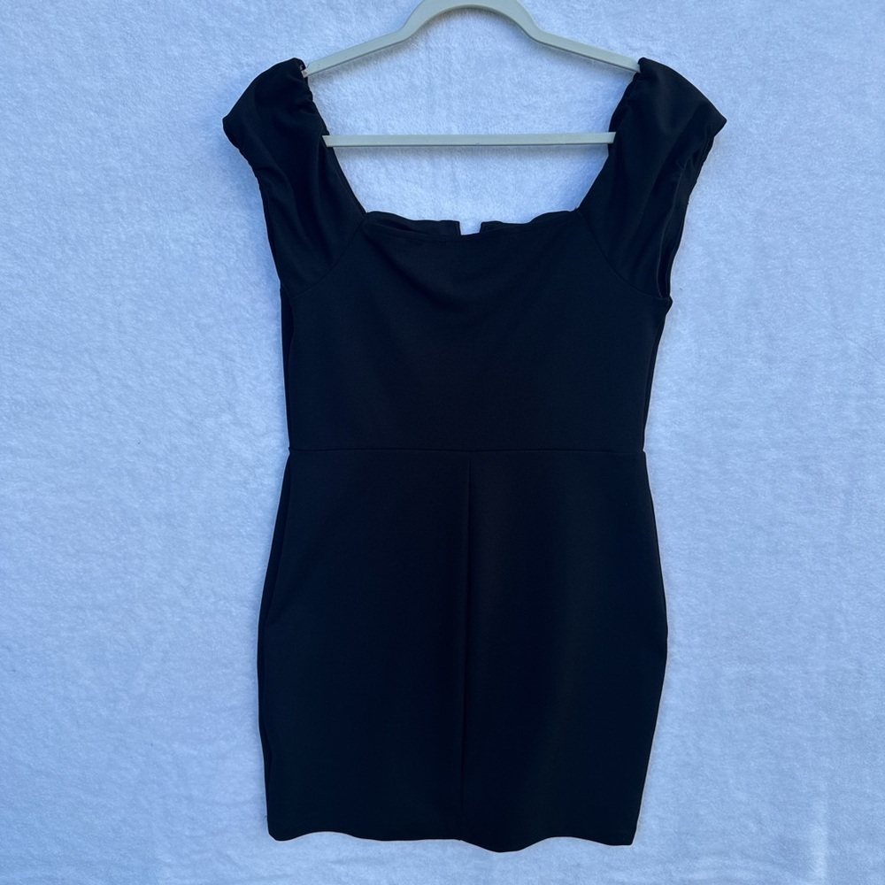 LILY ROSE Classic Black Mini Dress size L - Picture 6 of 9